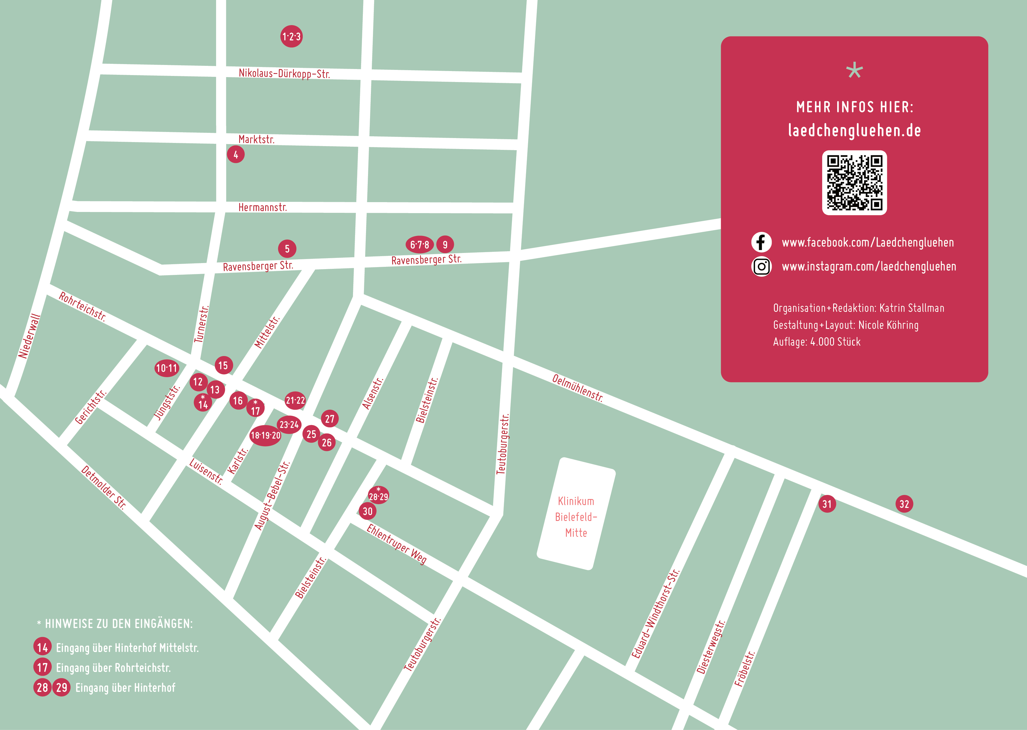 Stradtplan Übersicht Lädchenglühen 2025 Stradtplan Übersicht Lädchenglühen 2025